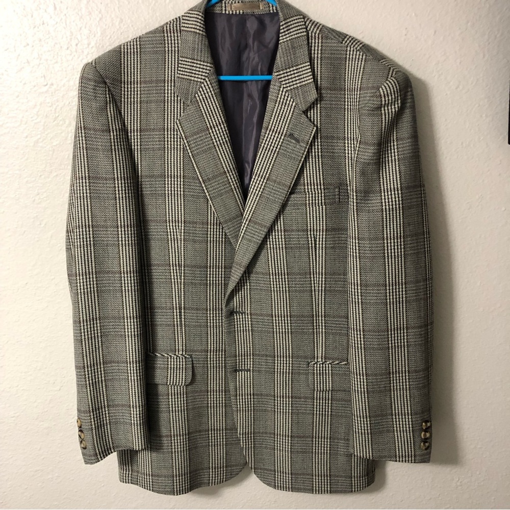Wool Plaid Blazer
